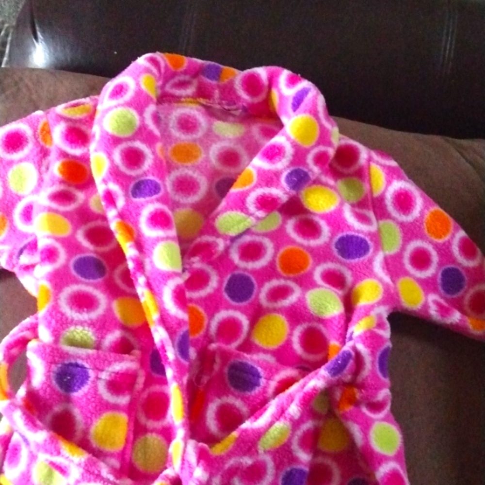 Little Girl's Terri Cloth Robe - Picture 2 of 10